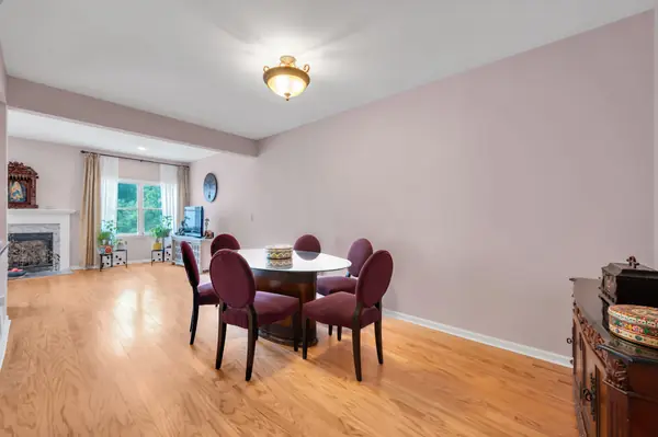 Dining area with gas fireplace