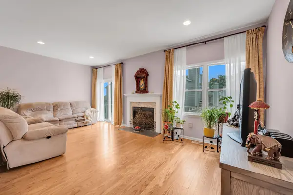 Living room with fireplace